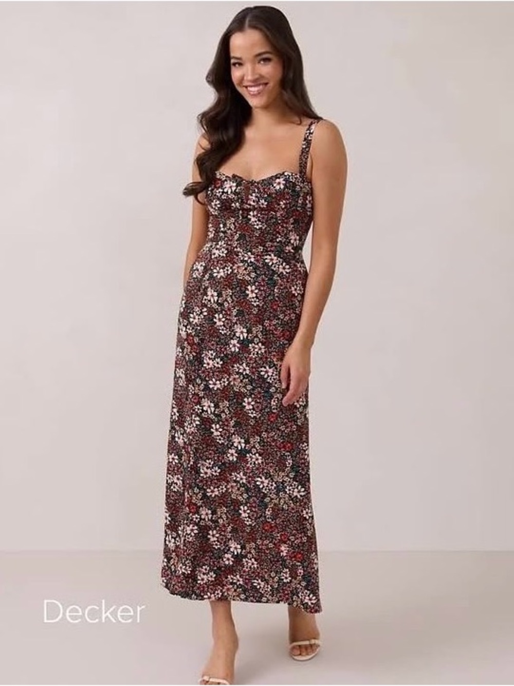 Park & Fifth Decker maxi dress in floral pattern